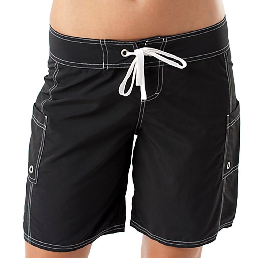 NWT $52 TOMMY BAHAMA SMALL 9" BLACK BOARD SHORTS